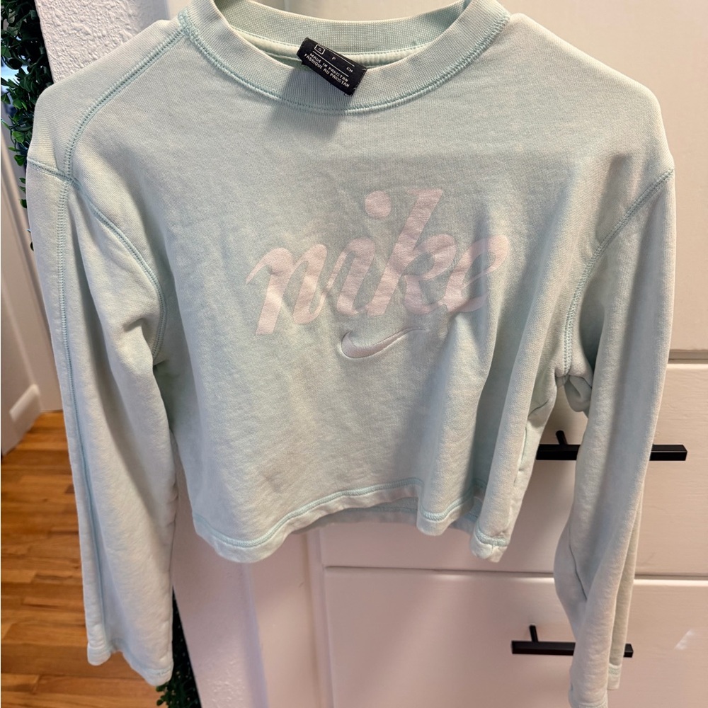 Nike Womens Pastel Blue Long Sleeve Tee